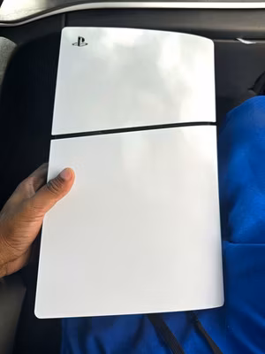 Sony PlayStation 5 Digital Slim Edition Home Console, White/Black