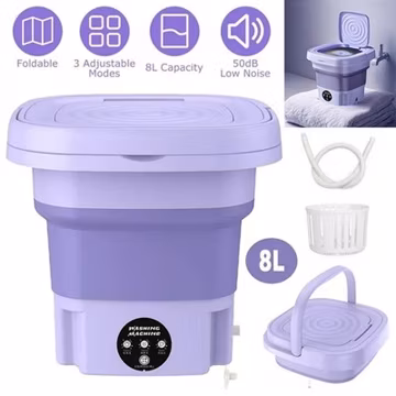 Portable Washing Machine Mini Washer Foldable Washer and Spin Dryer Small Travel