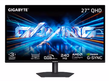 GIGABYTE 27 inch QHD 2K 1440P 240Hz OLED Gaming Computer Monitor GO27Q24A