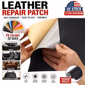 Self-Adhesive Leather Repair Patch Vinyl Repair Kit for Couch/Furniture/Sofas