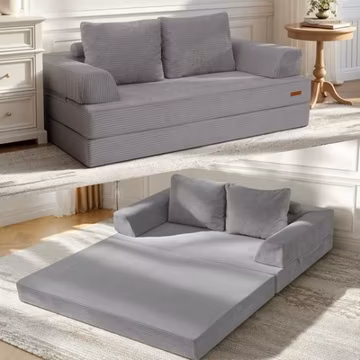 Futon Sofa Bed, Convertible Sofa Bed, Folding Boneless Couches