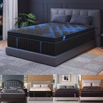 12" 14"Gel Memory Foam Hybrid Spring Mattress Twin Full Queen King Bed in A Box