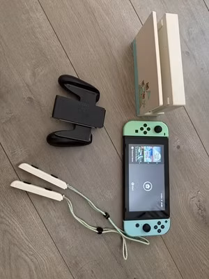 Nintendo Switch Animal Crossing Console Bundle HAC-001(-01) Themed Dock Joy-Con