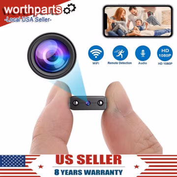Mini Home Security Cam Mini Wifi Camera 1080P HD Night Vision Motion Detection