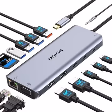 MOKiN 14-IN 1- USB C Laptop Docking Station Dual Monitor - MODEL MOUC0221