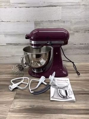 KitchenAid 5-Quart Artisan Tilt-Head Stand Mixer Boysenberry