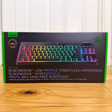 Razer BlackWidow V4 Low-Profile TKL HyperSpeed Wireless Gaming Keyboard Black