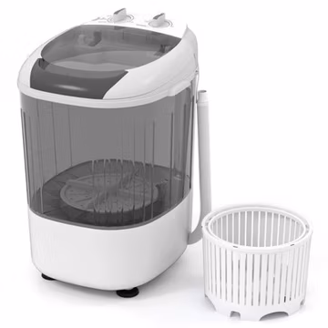 Portable Washing Machine 5.5 lbs Mini Top Load Washer w/ Removable Spin-Dry Tub