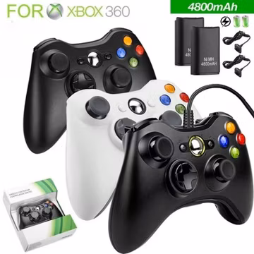 Wireless Controller For Microsoft Xbox 360/ 360Slim/ 360E for Windows 11/10/8/7