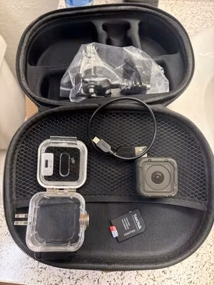 GOPRO HERO4 SESSION ACTION CAMERA BUNDLE UNDERWATER CASE SANDISK 64GB