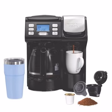 Hamilton Beach FlexBrew Trio 2 Way Coffee Maker Single Serve Fast Brew K-Cup Pod