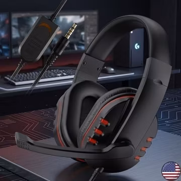 Wired Gaming Headset 3.5mm Headphones Noise Cancelling Mic For PS4 PS5 Xbox PC