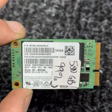 Samsung 850 EVO 500GB 6Gb/s SATA III mSATA SSD MZMLN500 95%+ Health Tested