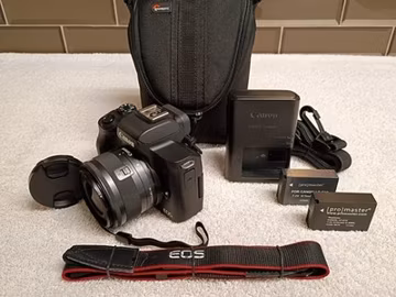 Canon EOS M50 Mark II 24.1MP 4K Mirrorless Camera w/15-45mm Zoom Lens+Case-Nice