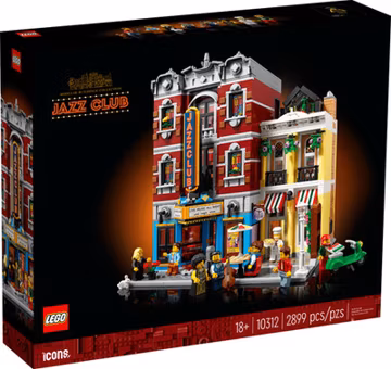 LEGO - 10312 - Icons - Jazz Club Modular Building - 2,899 Pieces - New Sealed