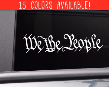 We the People United States Constitution Vinyl Decal Sticker