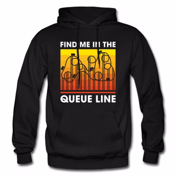 Roller Coaster Hoodie. Roller Coaster Gift. Theme Park Hoodie. Theme Park Gift. Queue Line Apparel. Coaster Fan Gift. Roller Coaster #OH1611
