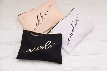 Make Up Bag Personalized Make up Bag Bridesmaid Make Up Bag Women Gift Ideas Birthday Gifts for Women Cute Make Up Bag