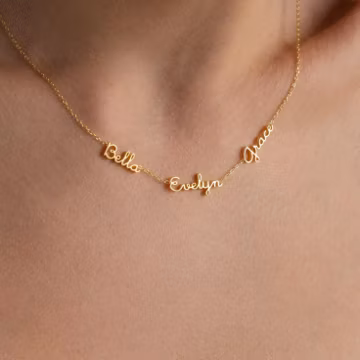 Dainty Name Necklace by Caitlyn Minimalist • Multiple Name Necklace • Personalized Family Necklace • Name Jewelry • Grandma Gift • NM129F51