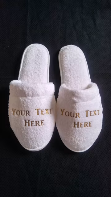 Personalized Slippers: Custom Logos Names Phrases and or Pictures, Bridesmaid Gifts, Company Tailored Gifts