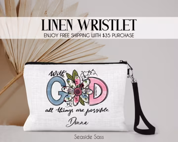 Personalized Tote Bag, Inspirational Gift Ideas, With God All Things Are Possible, Bible Bag, Matthew 19:26, Religious Gift