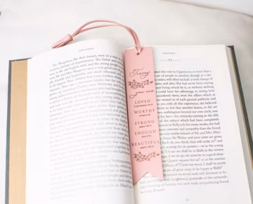 Personalised Bible Quotes PU Leather Bookmark - Christian Gift