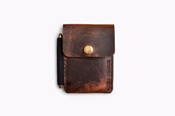 The Surveyor Wallet - Leather EDC Notebook Wallet for Everyday Carry Tools
