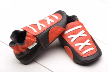 Black&Red Baby Shoes, Leather Baby Shoes, Soft Sole Toddler Shoes, Baby Moccasins, Newborn/Infant Shoes, Baby Slippers, Baby Sneakers Shower
