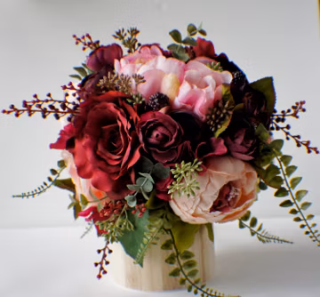 Peony Bridal Bouquet, Silk Wedding Flowers, Blush Wedding Flowers, Marsala Red Bouquet Rustic Wedding Shabby Chic Wedding, Bride BridesmaIde