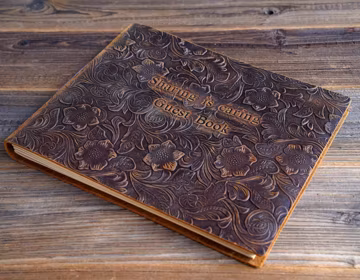 Personalized Wedding Guest Book, Photo Guestbook, Rustic Guestbook,Engagement Party or Bridal Shower Guestbook