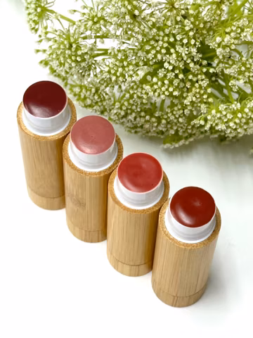 Herb Lip Paint, 100% Food-Grade Ingredients, Vegan Lipstick, Mica-Free, Titanium Dioxide -Free, Cruelty-Free