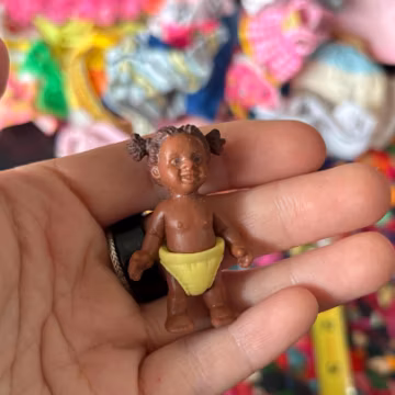 Vintage Miniature Rubber Baby Doll