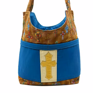 Christian Tote Bag, Bible Study Tote, Church Bag, Gift for Friend, Cross, Gift Under 50, Cross Tote, Large Tote Bag