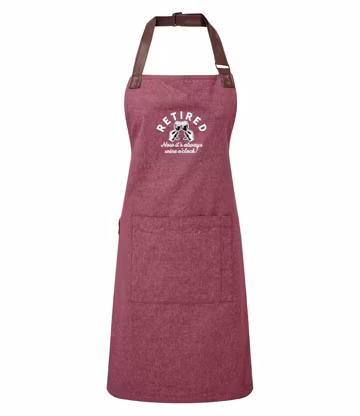 Retirement Gift Idea Cooking Apron Retired Retire Present Men Women Happy Retirement Leaving Work Funny Retired Wine O'clock Cook Keepsake