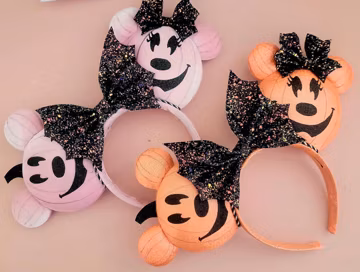 Halloween Pumpkin Disney Ears, Pink pumpkin ears, Orange pumpkin ears, disney halloween ears, halloween ears, pumpkin disney ears