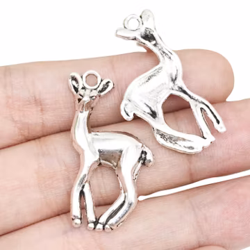 5/10pcs 18*33mm Animal Deer Design Charms Alloy Christmas Decoration Pendants for DIY Bracelet Necklace Jewelry Making Accessories