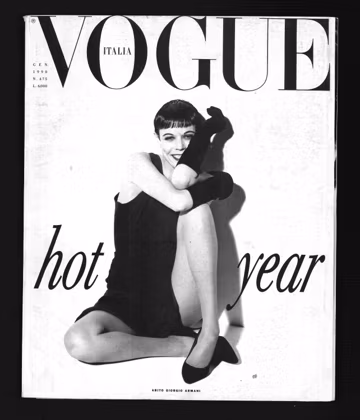 Vogue Italia no 475 Jan 1990 Original Vintage Fashion Magazine Claudia SCHIFFER Carre Otis David Hockney Herb Ritts