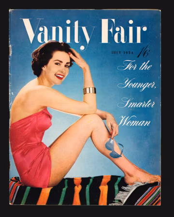 Vanity Fair July 1954 Rare Retro Vintage Original Fashion Magazine 70th