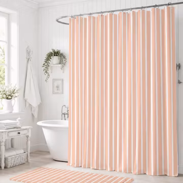 Custom Bath Curtain Mockup