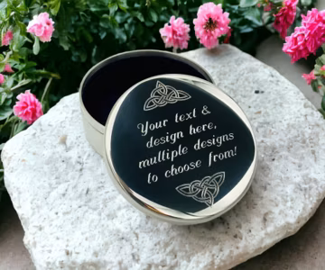 Personalised baby trinket box - baby teeth box - engraved trinket box - free engraving
