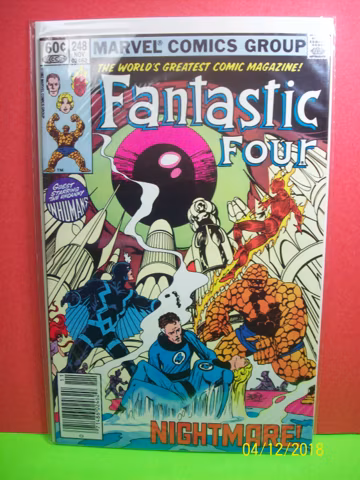 Fantastic Four #248 Black Bolt And The Inhumans VF-NM Unread Vintage Comic Book 1982 Marvel Comics Great Gift Idea