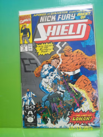 Nick Fury Agent of Shield #19 (3rd series) Guest Starring The Fantastic Four VF-NM Unread Vintage Marvel Comic Book