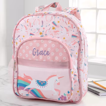 Unicorn Embroidered Kids Backpack, Personalized Back to School Gifts, Gifts for Kids, Embroidery Gifts, Custom Backpack, Toddler Backpack