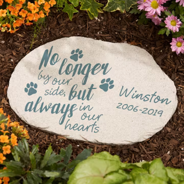 Personalized Pet Memorial Garden Stone Made to Order, Pet Memorial Gifts, Memorial for Pets, Custom Pet Memorial Gifts, Fast shipping
