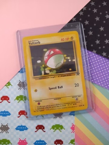 Vintage Common - Voltorb Team Rocket Non-Holo Pokemon Card 69/82 - NM