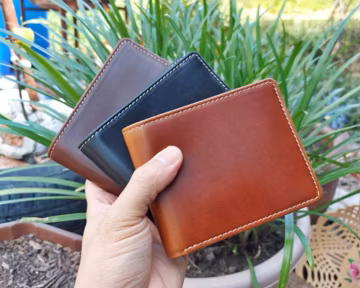 Personalized Leather Mens Wallet Leather Bifold Wallet Leather Custom Wallet Anniversary Gift For Him, Husband, Boyfriend, Men, Father, Dad