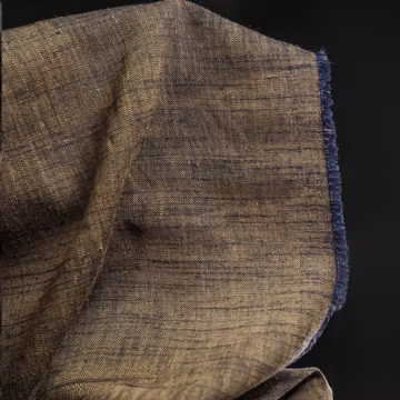DDP | Vintage Washed Brown Slub Linen Cotton Fabric,Thin Yarn-Dyed Designer Cloth For DIY Dress Blouse Garment Making ForClothing,Journaling