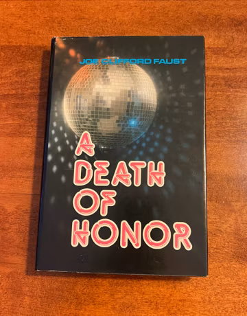 Vintage 1987 HC DJ A Death of Honor by Joe Clifford Faust Science Fiction Sci-Fi book