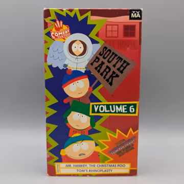 South Park 1999 Screening Copy Volume 6 / Vintage VHS Tapes / Cartoon Cartoons / 1990s 90s
