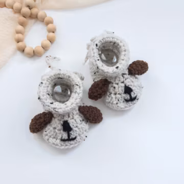 Baby Booties, Puppy Dog Shoes, Animal Shoes, Newborn Shoes, Baby Slippers, Animal Baby Shoes, Puppy, Dog, Moccasins, Handmade